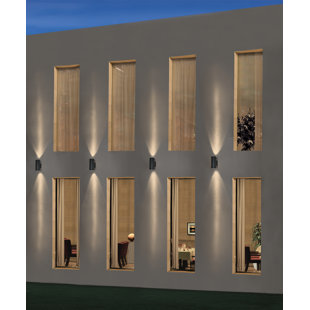 BRUCK LIGHTING Outdoor Cylinder 4" Up and Down Wall - Anthracite