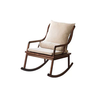 CHAIRVOGUE Solid Wood Rocking Chair