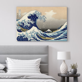 IDEA4WALL Famous Artwork " The Great Wave Off Kanagawa " by Katsushika Hokusai