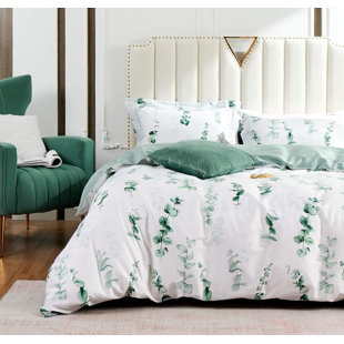 SELUZA Sateen Floral Duvet Cover Set