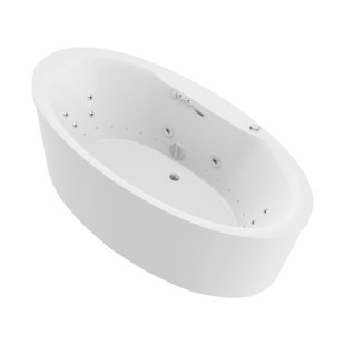 ANZZI 67.125'' x 33.5'' Freestanding Acrylic Bathtub