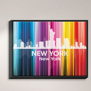 DIANOCHE DESIGNS 'City II New York New York' Graphic Art on Canvas