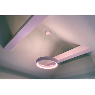 ET2 1 - Light Matte White LED Unique/Statement Pendant