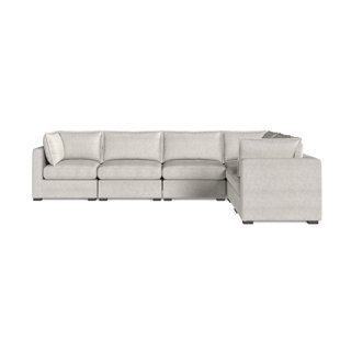 WOVENBYRD Bennett 6 Piece Flange Seam Modular Sofa