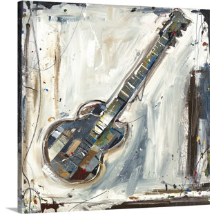 WINSTON PORTER Imprint Guitar - Saulters Print on Canvas