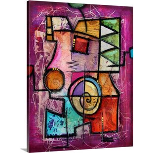 CANVAS ON DEMAND 'Violeto II' by Eric Waugh Painting Print on Canvas