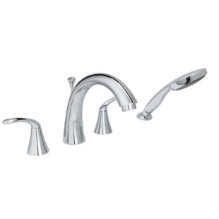 HUNTINGTON BRASS 2 Handle Deck Roman Tub Faucet with Diverter