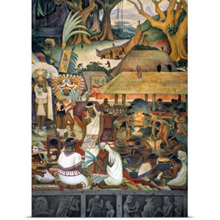 GREAT BIG CANVAS 'Rivera: Pre-Columbian Life' by Diego Rivera Painting Print