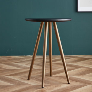 AUDIOHOME Modern Minimalist Marble End Table, Small Coffee Table With Metal Legs, Circular Bedside Table,MDF Desktop+Metal Legs,modern coffee table,cocktail table