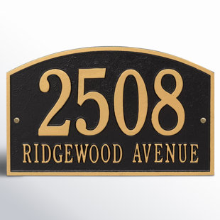 OLD CENTURY FORGE Legacy 2-Line Wall Address Plaque