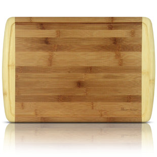 Heim Concept Bamboo Cutting Board and Serving Tray with Drip Groove