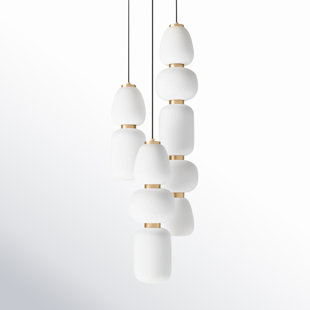 ALLMODERN Kace 3 - Light Black/Gold LED Cluster Pendant