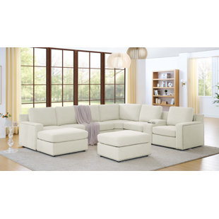 WADE LOGAN® Astare 8 - Piece Upholstered Sectional