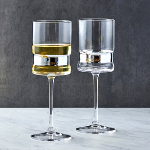 ANTON STUDIO DESIGNS Soho 11.75oz. Glass All Purpose Wine Glass Stemware Set (Set of 2)