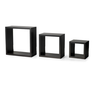 FAMIS CORP Premium 3 Piece Square Accent Shelf
