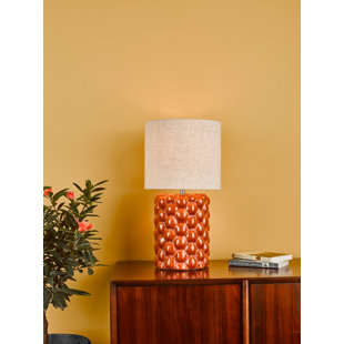 HERITAGE HUES Jayden Table Lamp Glaze With Shade