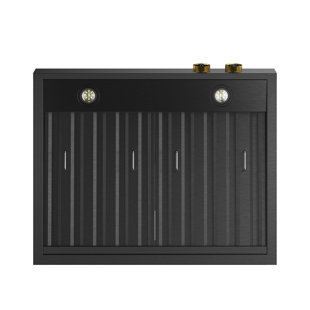 KUCHT 30 in. 900 CFM Ducted Under Cabinet Range Hood in Titanium Stainless Steel with Gold Accents and Digital Controls