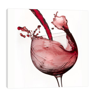 JAXSON REA Red Wine Pour 2 On Canvas by Barry Seidman Print