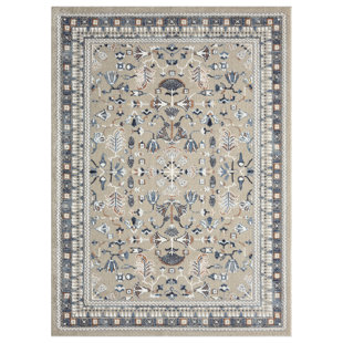 LR RESOURCES Classic Oriental Floral Performance Indoor Area Rug