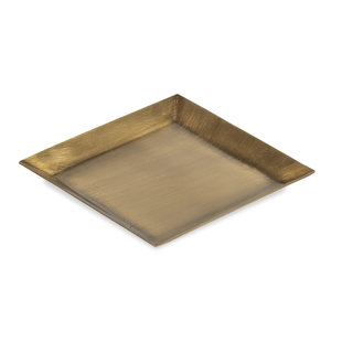 BOBO INTRIGUING OBJECTS Square Antique Brass Tray