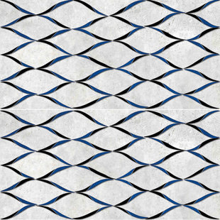 ENCORE SURFACES Kangen 20" x 40" Natural Wave Concrete Look Porcelain Tile