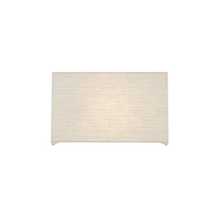 JUSTICE DESIGN GROUP Textile - ADA Rectangular Wall Sconce - Linen Fabric Shade