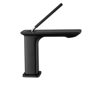 AWZTOO Single Hole Bathroom Faucet With Valve Single Handle Bathroom Sink Faucets Modern Brass Deck Mount Bathroom Basin Mixer Taps