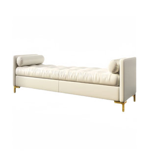 CREATIVE BED END STOOL Minimalist Fabric End-of-Bed Bench Upholstered Bench