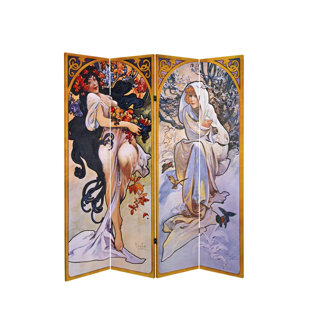 BLOOMSBURY MARKET Sarno 63'' W 4 - Panel Folding Room Divider