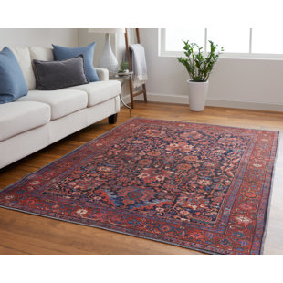 LANGLEY STREET® Kepler Power Loom Red/Blue Rug