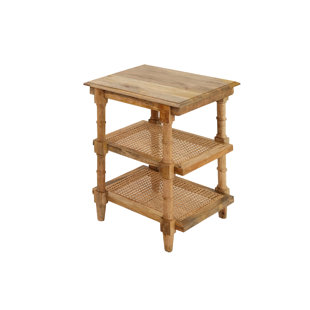 LAUREL FOUNDRY MODERN FARMHOUSE® Leyt Solid Wood End Table