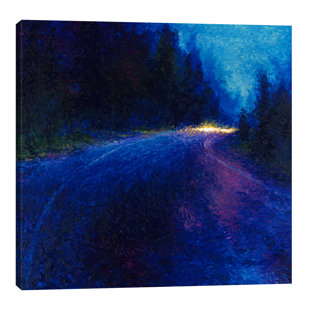 JAXSON REA "Cobalt Blue Drive" - Wrapped Canvas Print