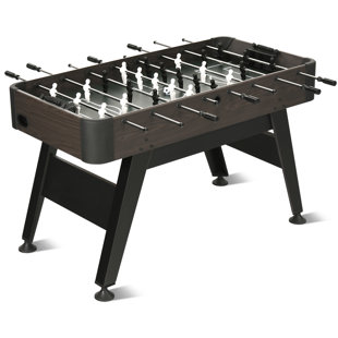 Foosball Table RayChee 54'' Foosball Table, Soccer Games Table Competition Sized Wooden Arcade Table Soccer w/ 2 Balls, Telescopic Rods