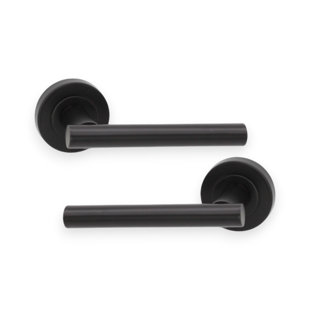 SPIRA BRASS Jura Lever Door Handle Matt Black