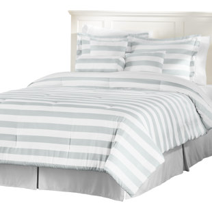 LCM HOME FASHIONS Basics Standard Striped Comforter Set