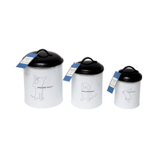 ADOG Country Living 3-Piece Pet Treat Storage Set - 'Dogs are Magic' Design (Set of 3)
