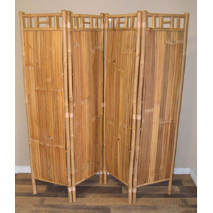 BAY ISLE HOME™ Kinde 64'' W x 63'' H 4 - Panel Folding Room Divider