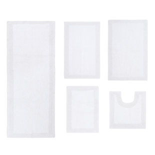 ESS ESS EXPORTS Luxury 100% Cotton Bath Rug (Set of 5)