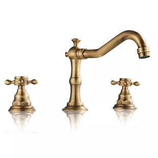 NABIYY Widespread Bathroom Sink Faucet 3 Hole Vanity 2 Handle Basin Waterfall Mixer Tap