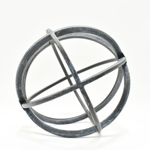 LIFESTYLE GROUP DISTRIBUTION Adam & Friends Home Decor Metal Galena Atomic Ball Sculpture | 1-Piece