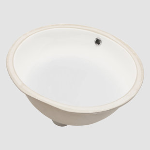 Go Peak Track 16'' Ceramic Oval Bathroom Sink with Overflow