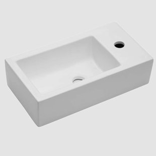 Go Peak Track 10'' Ceramic Rectangular Bathroom Sink