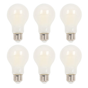 WESTINGHOUSE LIGHTING 10-Watt (100-Watt Equivalent) Soft White A19 Dimmable Filament LED Light Bulb, Medium Base, 6 Pack