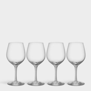 ORREFORS More 10.5oz. Crystal Red Wine Glass Set (Set of 4)