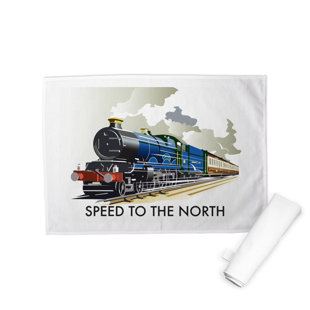 HAPPY LARRY Speed to The North Tea Towel