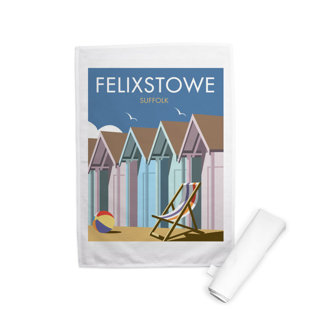 HAPPY LARRY Felixstowe Tea Towel