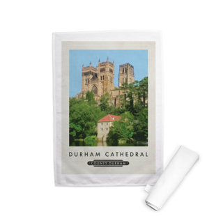 HAPPY LARRY Durham Cathedral Tea Towel