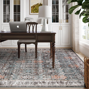 SHENZHEN LINGANG TECHNOLOGY CO., LTD Rectangle Machine Washable Full-Cover Vintage Persian Area Rugs