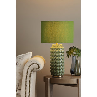 HERITAGE HUES Table Lamp Green With Shade