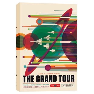 EPIC GRAFFITI Visions of the Future: the Grand Tour Vintage Advertisement on Canvas